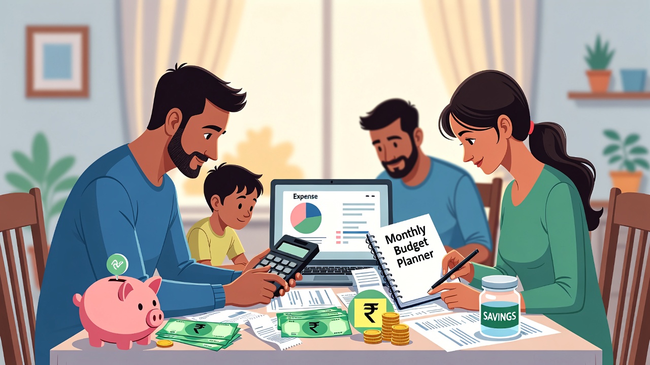 Monthly Budget Planner for Middle Class Family: Smart Money Management Guide